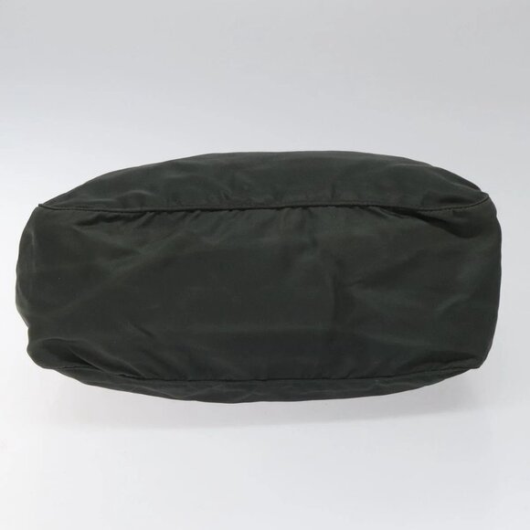 PRADA Hand Bag Nylon Khaki Silver Auth - Picture 11 of 16
